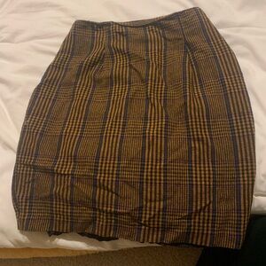 autograph vintage plaid skirt